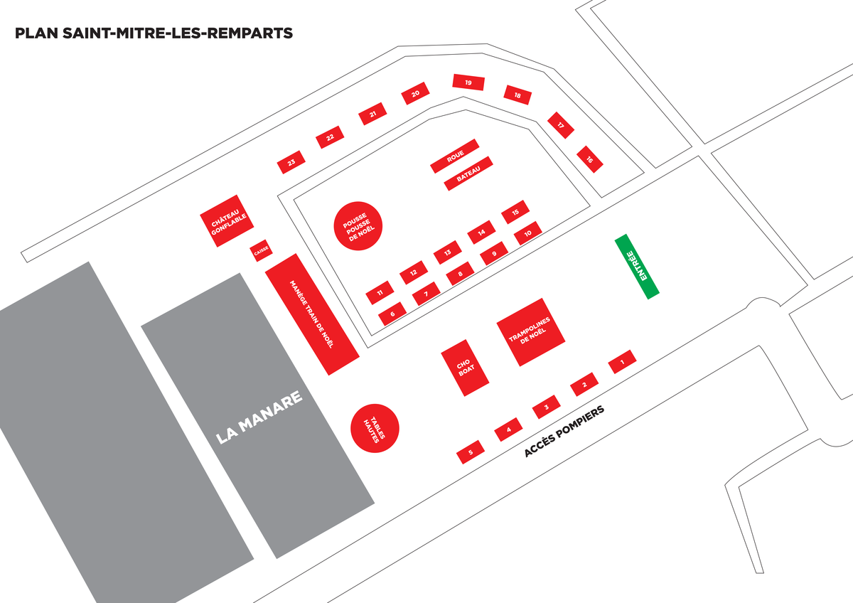 Plan Marché St Mitre les Remparts 
