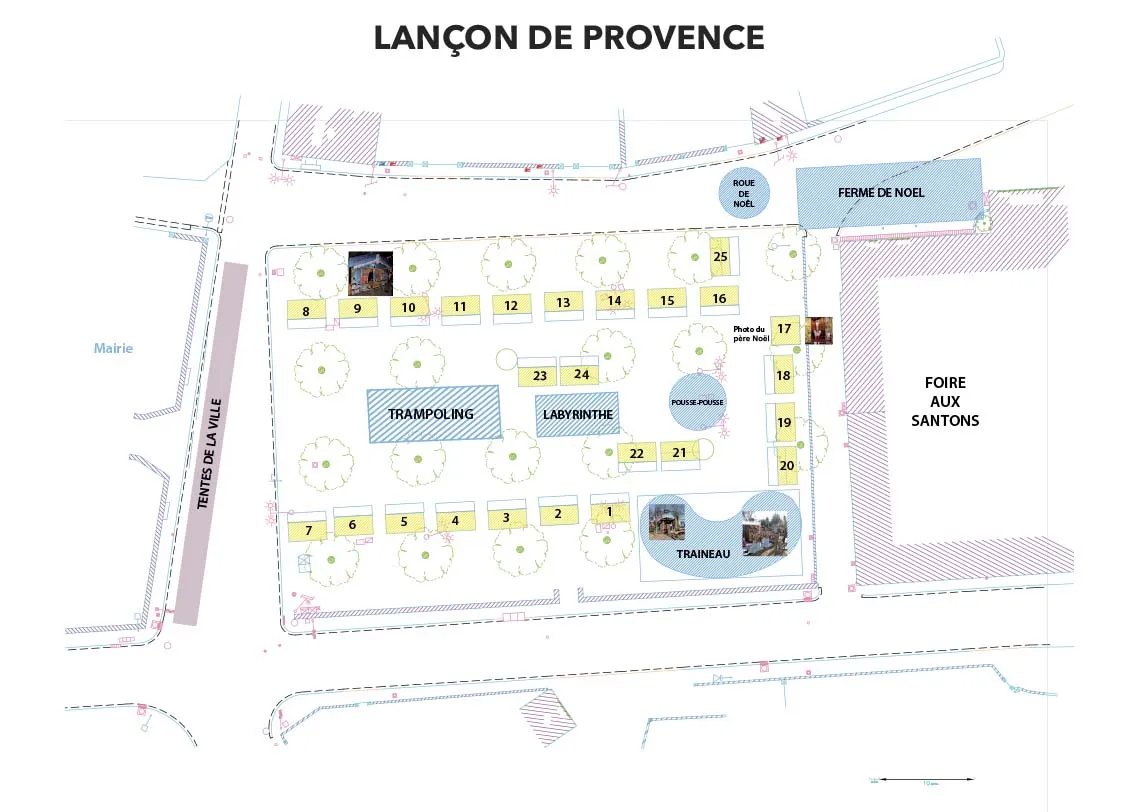 Plan Marché Lancon de Provence 